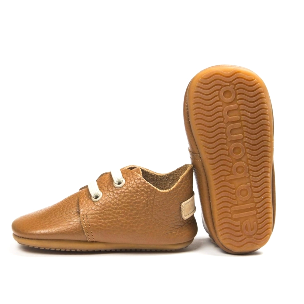 Ella Bonna Oxford Baby Boy Shoes, Rubber Sole, Leather Toddler Walker US 5